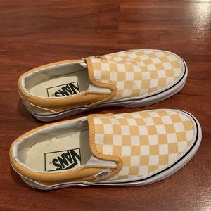 Yellow Checkered Vans
